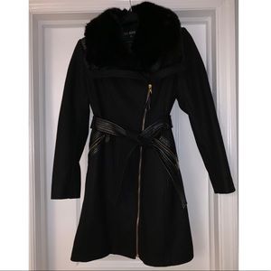 Via Spiga Jackets & Coats - Via Spiga faux fur wool-blend Coat Via Spiga Jackets & Coats - Via Spiga faux fur wool-blend Coat